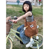 school bag girl bag sekolah Children Messenger Bag Girl Canvas School Bag Female Elementary School S