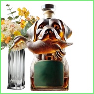 Liquor Bottles Hunting Dog Tequila Decanter Liquor Bottles Airtight Container Alcohol Holder Collect