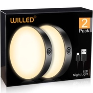 WILLED แบบชาร์จไฟได้ Dimmable Touch Light Buit-In 1000MAh LED แบบพกพา Night ไฟสำหรับตู้ตู้เสื้อผ้าห้องครัวห้องนอน