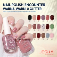 Kutek kuku kudan 10 ml nail art water based encounter glitter eceran peel off yang bisa di kupas nai