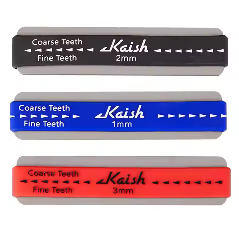 KAISH Compact Guitar Fret Crowning File Fret Dressing File with Coarse and Fine Cutting Edges for Me