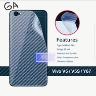 Carbon Garskin Skin Anti-Scratch Back Vivo V5 Vivo V7 Vivo V7 Plus Vivo V9