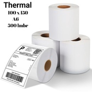 Thermal Paper 100x150mm 500Pcs A6 Roll Label Paper 100x150mm A6