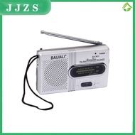 JJZS AM FM Radio Portable Pocket Radio Best Reception Battery Operated Multi-function Speaker Radio Pocket 2 Band Radio