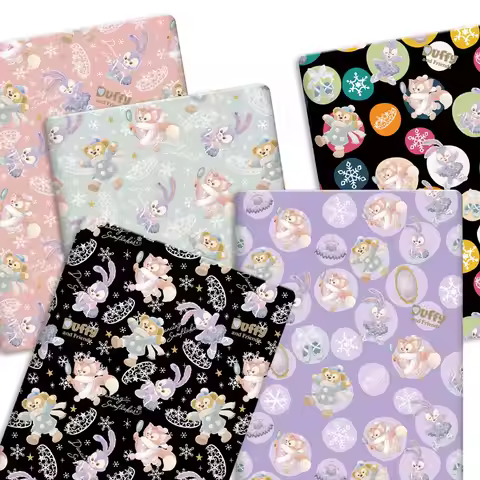 Disney Cartoon Hot DIY handmade sewing patchwork quilting baby dress home sheet 140x50cm printed fab
