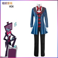 Hell Inn cos Costume Two-Dimensional TV Devil Vees Vox cosplay Anime Costume Full Set Hazbin Hotel V