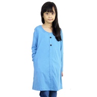 AQEELA Kids Button Top- Ocean Blue (ak303d)