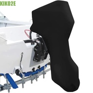 KIKO2E Boat Outboard Motor Cover, 420D Oxford Fabric Zipper Full Boat Motor Cover, Windproof Strap E
