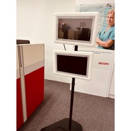 SGstock 21-47 inch monitor small TV stand  with wheels SPEEDSMOUNT mobile cart