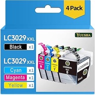 YUUSHA LC3029 XXL Compatible Ink Cartridge Replacement for Brother LC3029 Compatible with MFC-J5830DW MFC-J5830DWXL MFC-J5930DW MFC-J6535DW MFC-J6535DWXL MFC-J6935DW (BK/C/M/Y) 4Pack