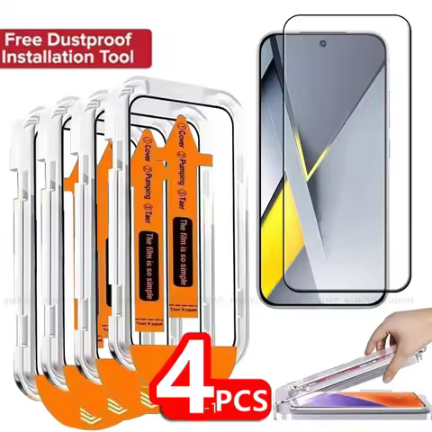 1/2/3/4PCS For Poco F8 Pro Glass Xiaomi Poco F8 Pro Tempered Glass 9H HD Dust Free Full Cover Glue S