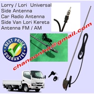 Lorry / Lori Universal Side Antenna Car Radio Antenna Side Van Lori Kereta Antenna FM / AM - Chrome Base