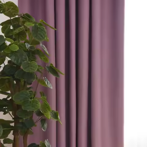 Purple Blackout Curtains For Living Room Bedroom Curtains for Window Treatment Drapes Solid Blackout