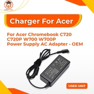 Charger For Acer Chromebook C720 C720P W700 W700P Power Supply AC Adapter - OEM