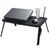 NEW LAPTOP USB FOLDING TABLE W/2 COOLING FAN+MOUSE PAD - Black [Shipping by registered mail]