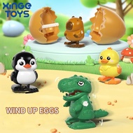 Bouncing Hatch Egg Toy Wind Up Capybara Duckling Chick Dinosaur TikTok Viral Sensory Fidget Toys for