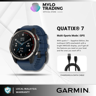 Garmin quatix® 7 Sapphire Edition with AMOLED Display Marine GPS Smartwatch Tide Changes and Anchor Drag Alerts Waypoint Marking