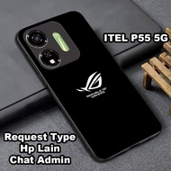 Glossy glitter Softcase for ITEL P55 5G Rog motif Itel p55 5g case can also be used for all smart ph