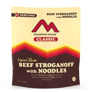 Mountain House Classic Beef Stroganoff with Noodles | Freeze Dried Backpacking & Camping Food | 3 Se
