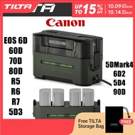 TILTA LP-E6NH / E6P Camera Battery Charger Case Set 4 Channel 2400mAh Camera Battery for Canon EOS 6
