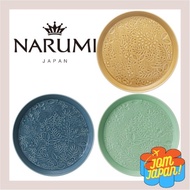 【DIRECT FROM JAPAN】NARUMI Plate Anna Emilia 19cm Floral Relief Flat Plate Microwave Oven Dishwasher 