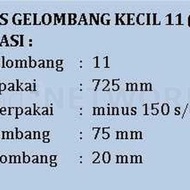 ASBES GELOMBANG KECIL DJABESMEN 150 CM