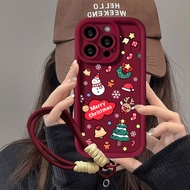 Merry Christmas Case For VIVO Y36 Y38 Y19S Y02S Y76 Y72 Y75 Y85 Y83 Y67 Y95 Y93 Y77E Y78 Plus X70 X8