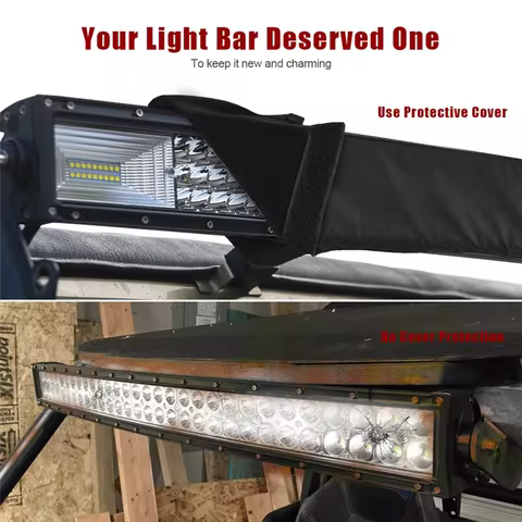 MICTUNING Quality 22'' 32" 42'' 52'' Inch LED Light Bars Cover Waterproof And Dustproof Lamp Strip B