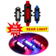 [SG READY STOCK] Rechargeable Bicycle Rear Light bike mtb road pmd scooter Bicycle Light Cycling