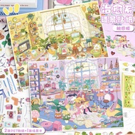 [KW] 3D Miniature Scenes Sticker DIY Stiker Cute Waterproof Hadiah Birthday Home Series  GA 380
