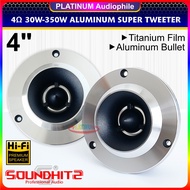 Tweeter 4 Inch 4 ohm 30W-350W Titanium 4" Aluminum Super Tweeter Speaker Soundhits SQ-4922