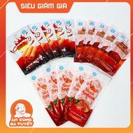 Combo: THREE SWORDS gum: 5 Nem Nuong -5 Sashimi Snacks -5 KoBe Beef Snacks - Ba Tuyet food snack