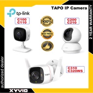 TP-LINK Tapo Wifi Camera C100 | C110 | C200 1080P | C210 2MP | C310 3MP | C320WS 4MP | C225 | C500 Security Camera CCTV