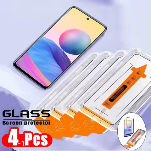 1-4pcs For Redmi Note 10 5G Glass Xiaomi Redmi Note 10 5G Tempered Glass Full Cover Dust Free Screen