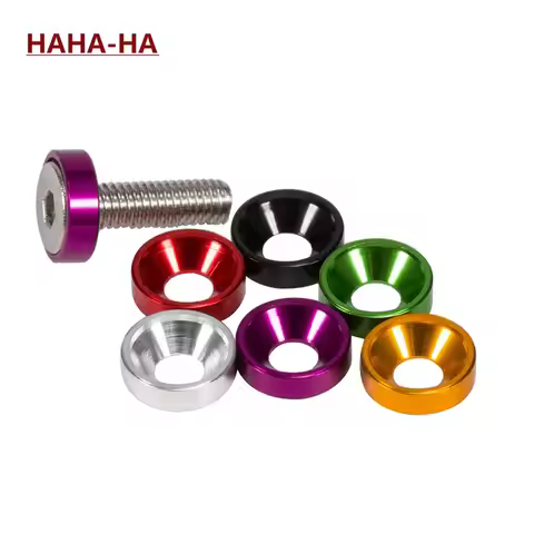 Aluminum Alloy M3 Anodized Countersunk Washers for RC Crawler Chassis SCX10 TRX4 Shafty MOA Bumper B