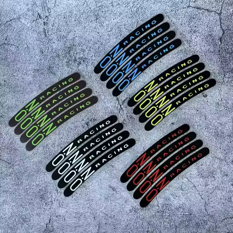 4Pcs OZ Racing Reflective Wheel Stickers Universal Waterproof Decals for Car Motorcycle Rim Racing S