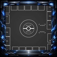 [Direct from Japan] Full Size Card Game Playmat 60x60cm 3mm Thick | Non-Slip Rubber Mat for 2 Player