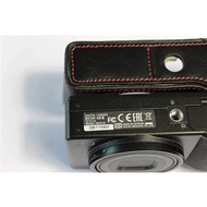 For PU Leather Case Half Body Cover Camere Bag Ricoh GRIII GR3 GR-3 With Battery Opening