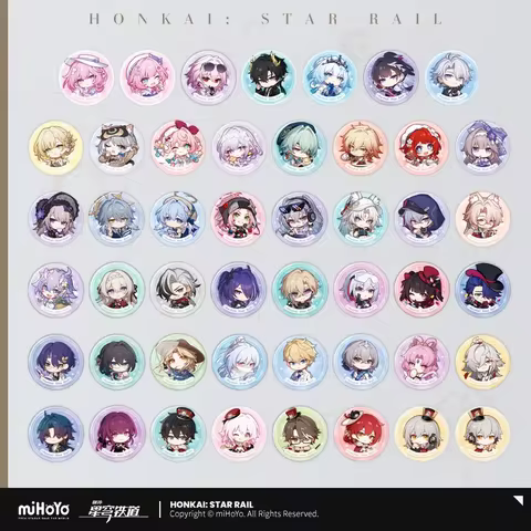 Sunsyea Honkai Star Rail Official Merch miHoYo Original Authentic Nameless Medal Series Badge Aventu