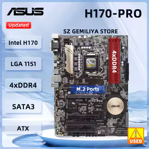 ASUS H170-PRO Motherboard Intel H170 LGA 1151 Motherboard DDR4 64GB support i3-7100 i3-6100 i5-6400T