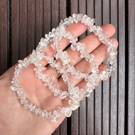 Clear Quartz natural chip stone bracelet - Clear Quartz, energy stone
