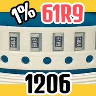 10pcs Chip resistor smd 61R9 1% size 1206 3216 61.9ohm 61.9ohm 61.9 ohm 61.9 ohm