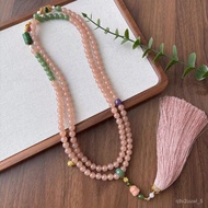 Chinese Style Hetian Lotus Root Powder Messenger Chain Girly Feel New Back Jasper Passepartout Ethni