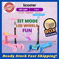 Kids Scooter LED Wheels Seat🌟Scooter Budak Mainan Budak Toys Kids Boy Girl🌟