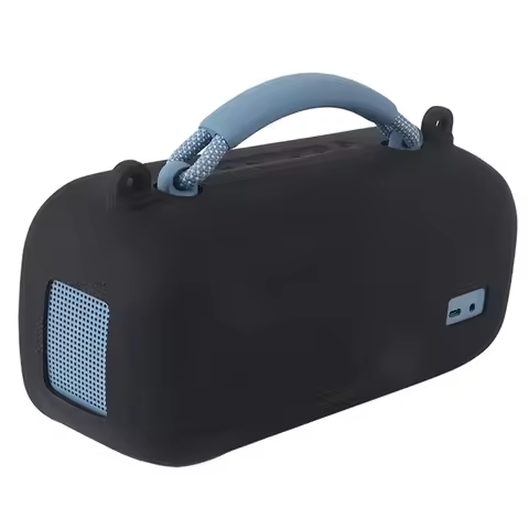 Silicone Cover Case Protective Skin Sleeve with Shoulder Strap Portable Speaker Case for Bose SoundL