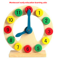Montessori Teaching Children's Cognitive Learning Digital Shape Clock 3-4-5 Years Old Baby Early Childhood Education Toys