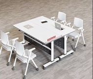 折疊會議桌folding conference table  可移動  長條  帶輪  多功能  培訓桌  桌椅  拼接#會議桌#折疊