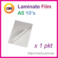 Laminate / Laminating Film A5 / A4 /A3 Plastic Sarung Laminate Film 10's