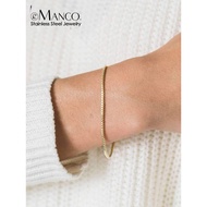 gelang titanium gelang couple Ins Jewelry Supply Fashion Ladies Stainless Steel Bracelet