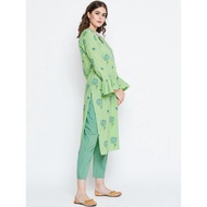 HIJAU Green Kurti Prakhya Suit Size M and Pants Kurti/ Set with Pants Indian Kurti Shirt/ Indian Ana